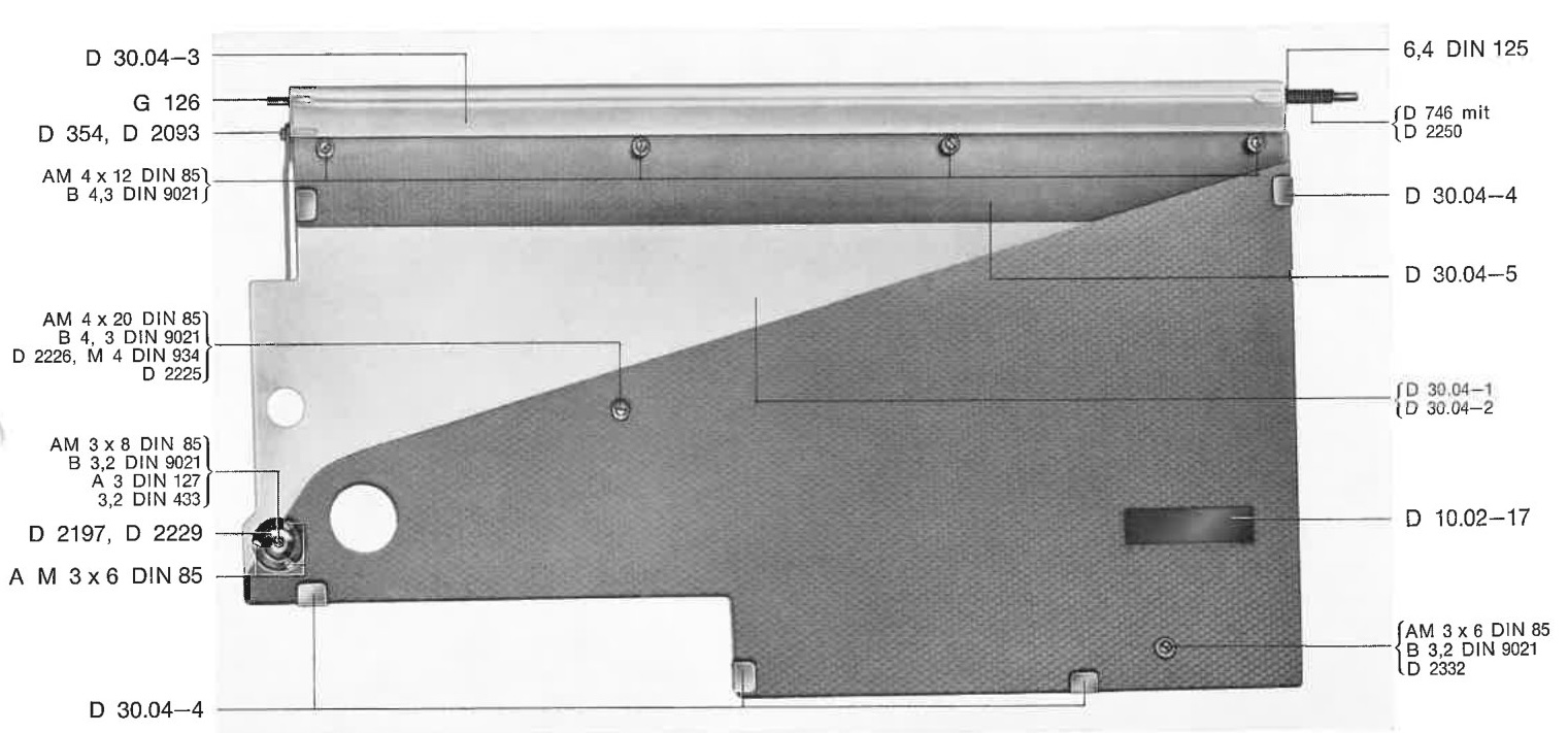 Glasplatte – Modell 20