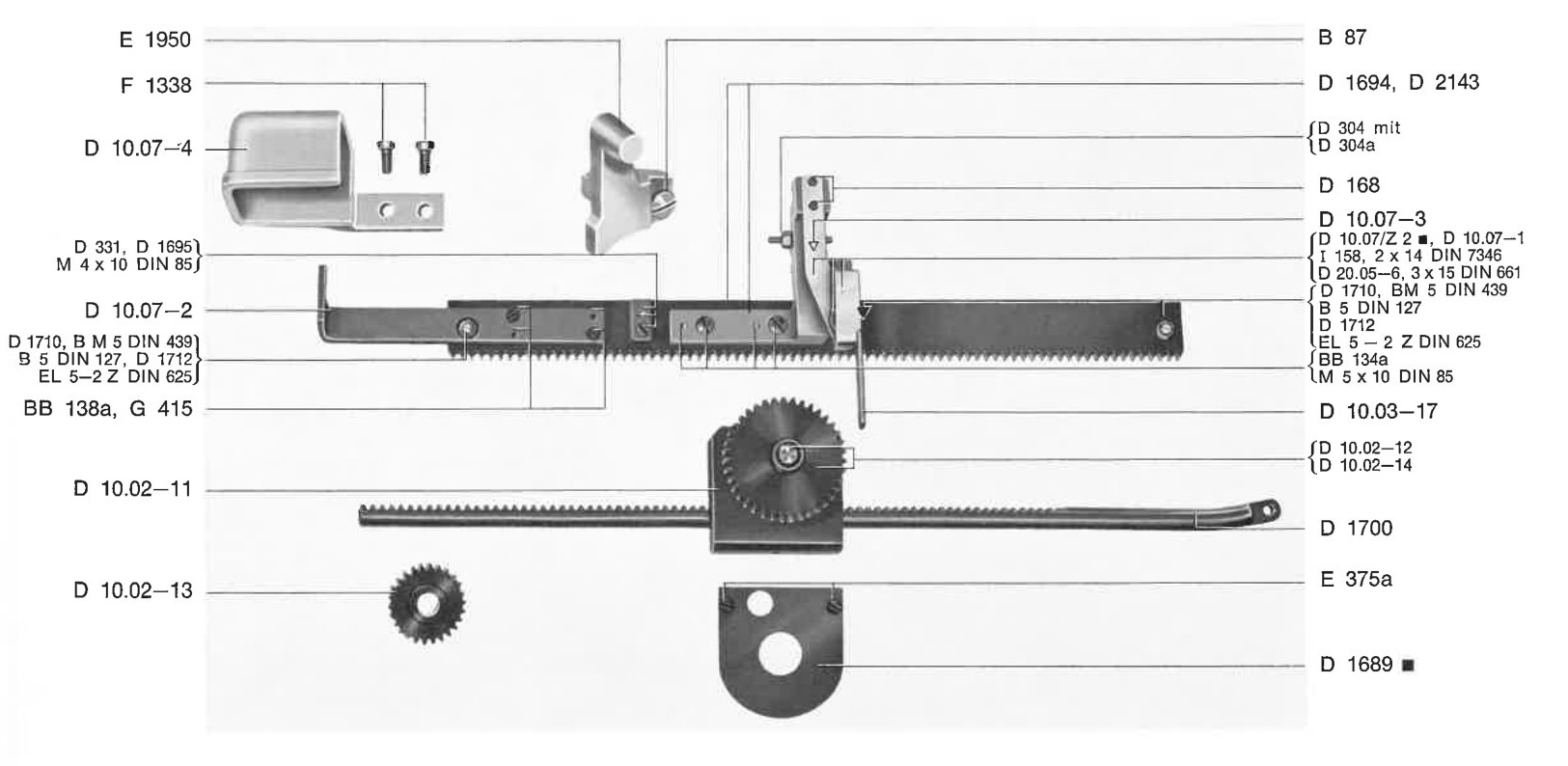 Schleifenfingerschlitten – Modell 20