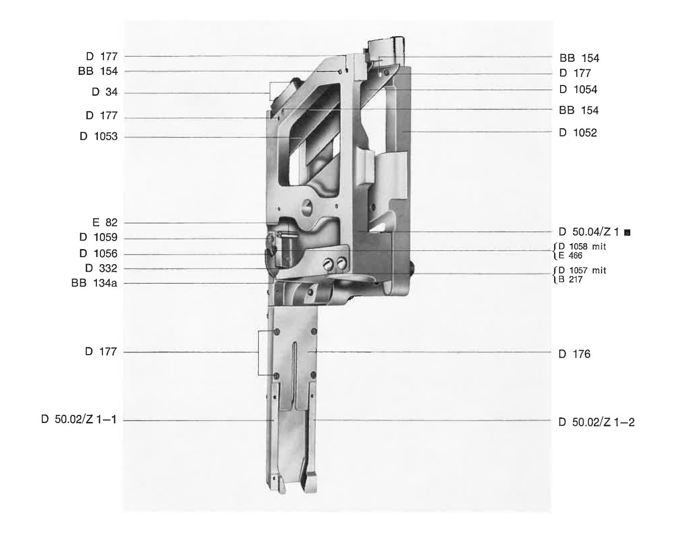 Spatienkeilkasten – Modelle 4b/G, 20