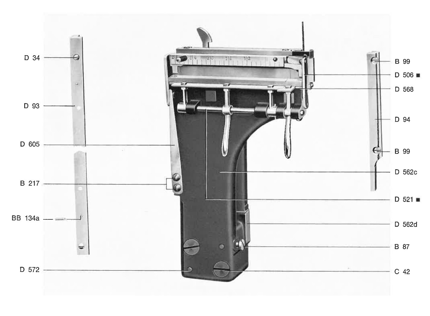 Sammlerelevator + Führungsschienen – 28 Cicero, manuell