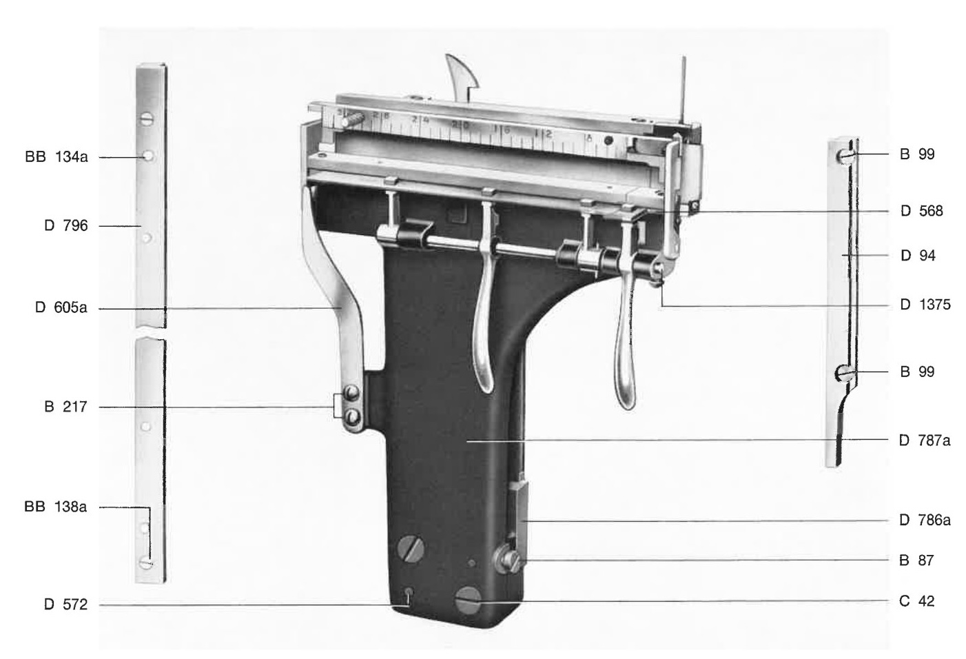 Sammlerelevator + Führungsschienen – 34 Cicero, manuell