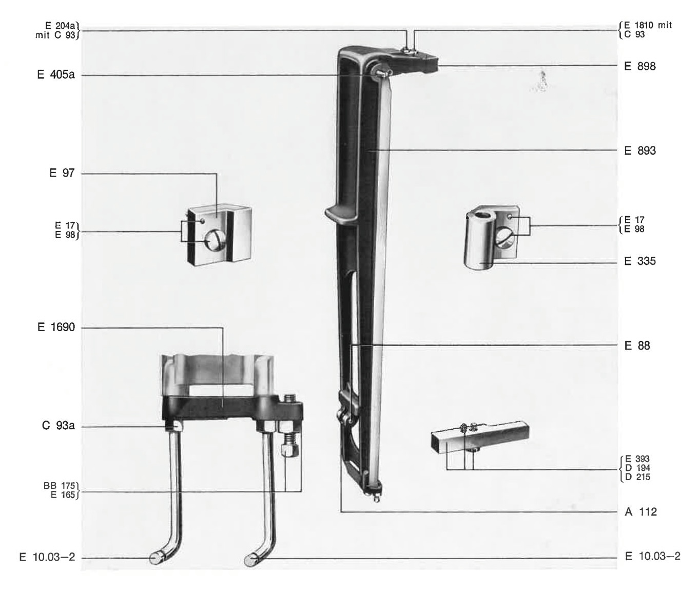 Elevatorschlitten mit Prismenführung 28 Cicero