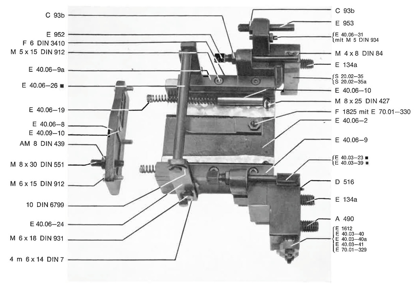 Hydraulischer Messerblock 28 Cicero (Mod. 4b/G, 20)