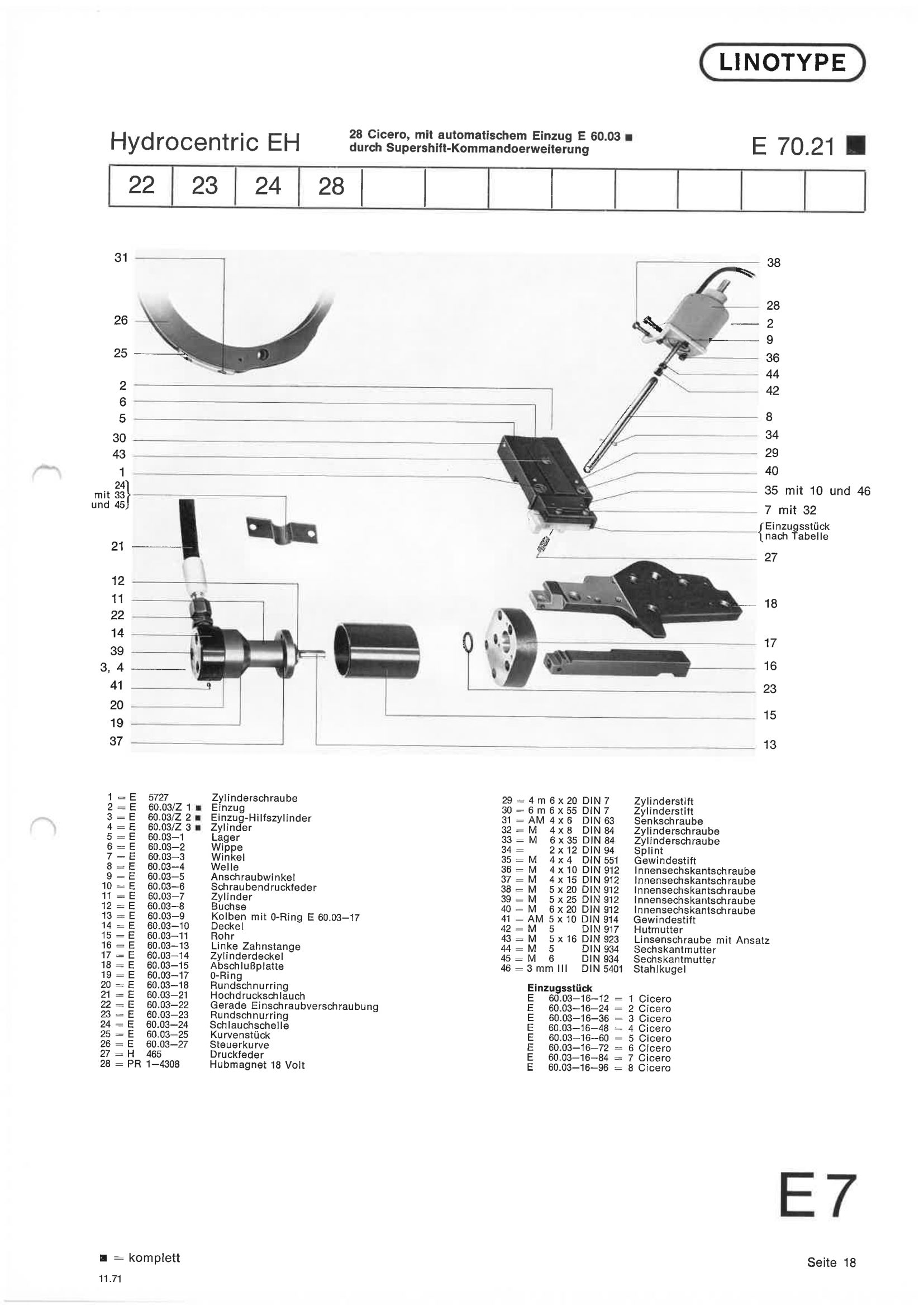 Hydrocentric EH – Automatischer Einzug (Supershift)