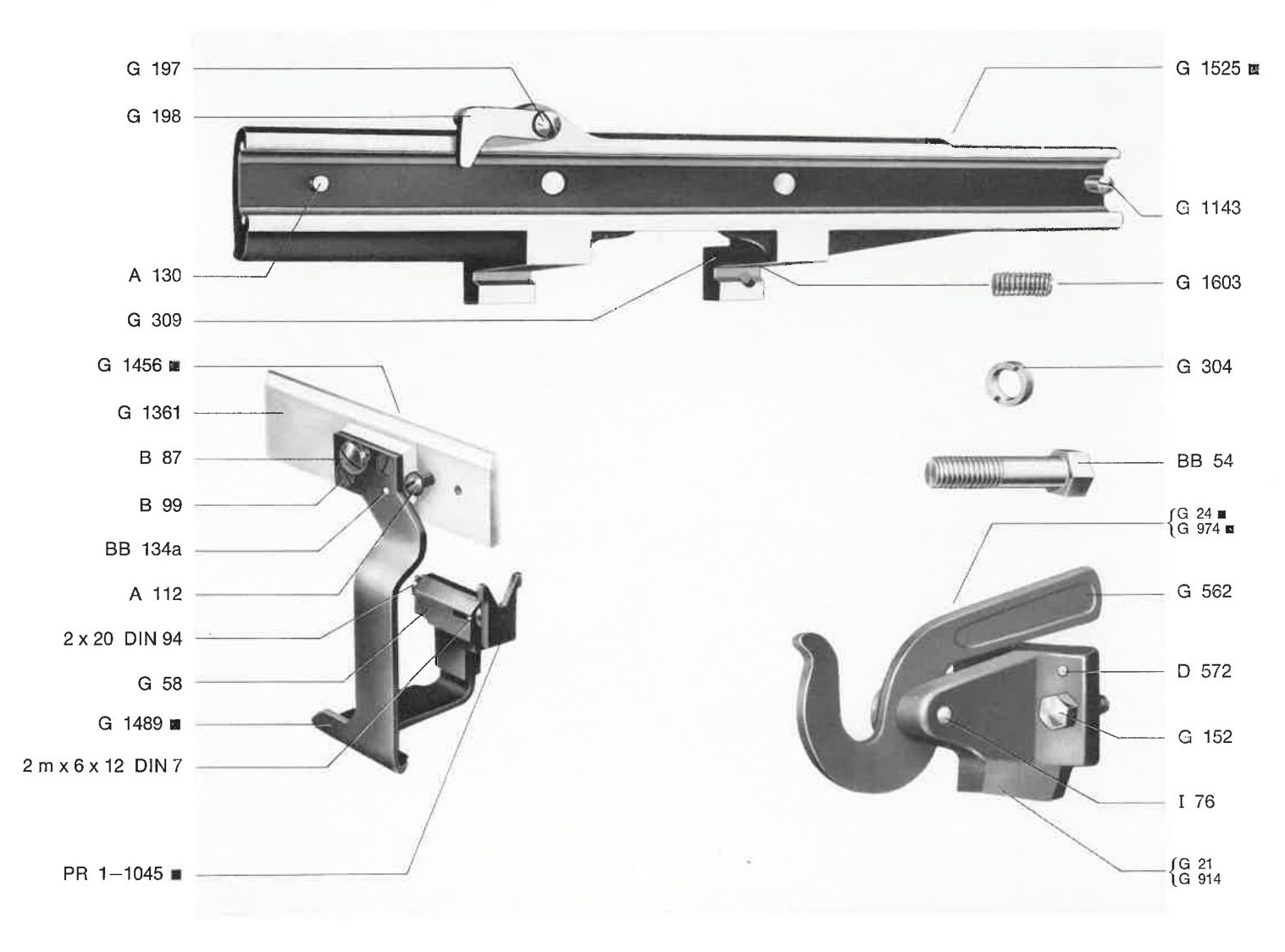 Ablegeschlitten